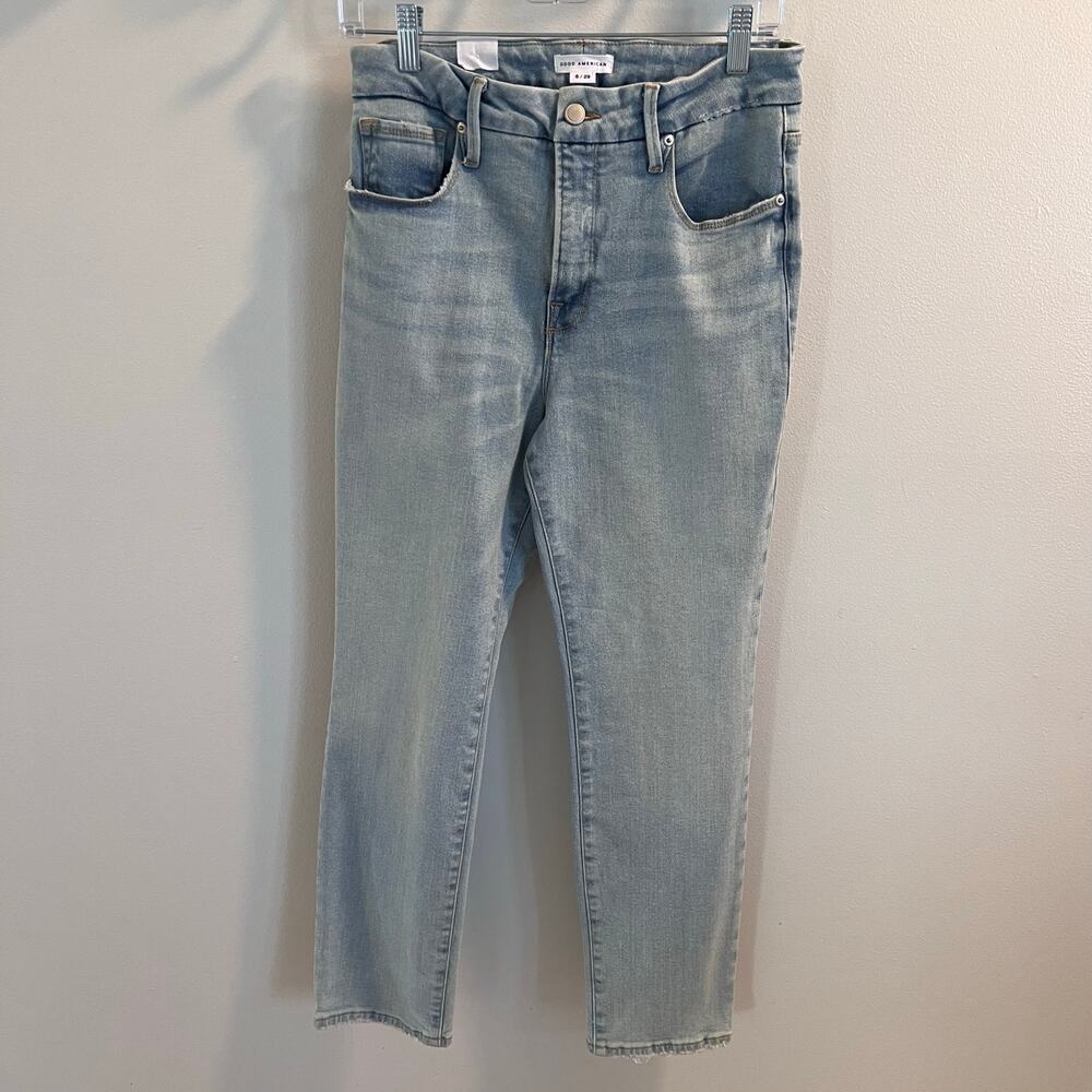 NWT Good American Good Classic Skinnyish Fit Jeans Size 8/29